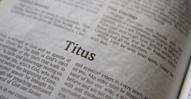 Four Reasons You Should Preach Through Titus